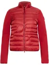 Moncler Long-sleeved Cardigan In Red