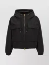 Moncler Snap Button Pockets Hooded Parka With Elasticated Cuffs