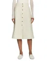 Moncler High-waisted A-line Skirt Patch Pockets In Natural