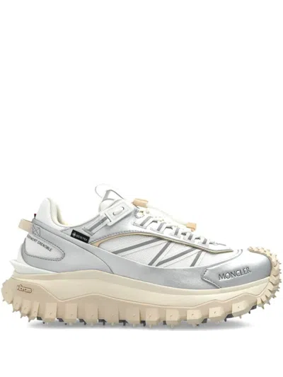Moncler Sneakers In Silver