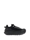 Moncler Trailgrip Lite 3 Nubuck And Suede Sneakers In Black