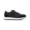 Moncler Pacey2 Suede & Nubuck Trainers, Men, Black, Size: 46 In Black