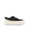 Moncler Altive Sneakers With Round Toe And Pull Tab In Black