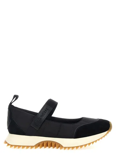 Moncler Pacey Ballet Quilted Sneakers In Black