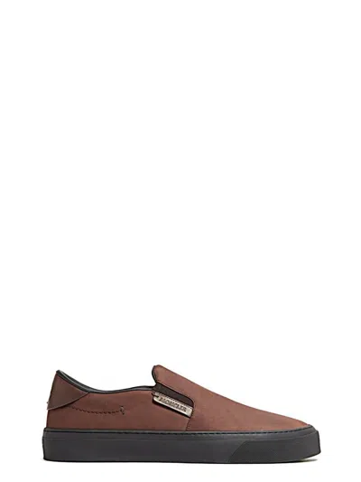 Moncler Sneakers In Brown