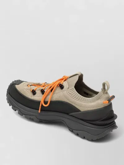 Moncler Sneakers Contrast Laces Lightweight Construction Vibram Sole In Multi