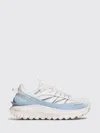 Moncler Trailgrip Sneakers In Technical Fabric And Mesh With Side Lettering Logo In Blue