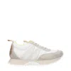 Moncler Pacey Sneakers Leather M-shaped Detail In Multi