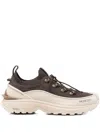 Moncler Sneakers Trailgrip Lite3 En Nubuck Et Daim In Brown