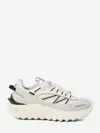 Moncler Light Grey Real Leather Trailgrip Gtx Low Top Sneakers In Gray