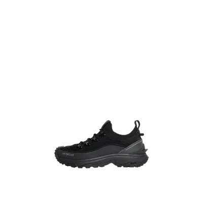 MONCLER TRAILGRIP LITE3 NUBUCK & SUEDE TRAINERS, MEN, BLACK, SIZE: 45
