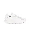 Moncler White Fabric Trailgrip Gtx Sneakers In White