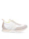 Moncler Pacey Sneakers In Nylon And Suede Leather. In Multi