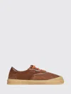 Moncler Luxe Suede Lace-up Sneakers For Women In Brown