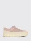 Moncler Casual Low Top Sneakers With Pull Tab In Pink