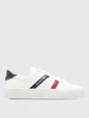 Moncler Low Top Sneakers Block Design Contrast Heel In White