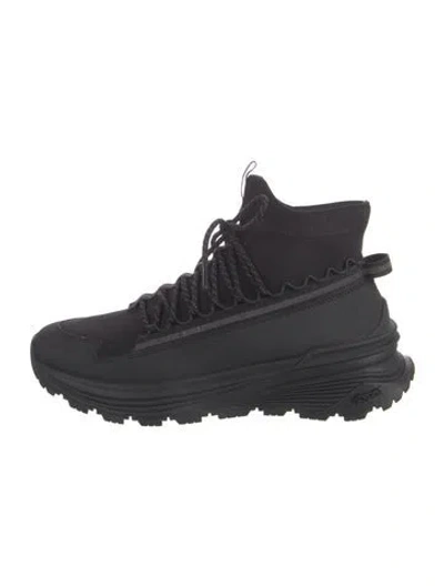 Pre-owned Moncler Sock Sneakers In Black