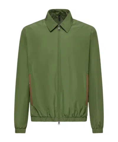 Moncler Socot Shirt Jacket In Green