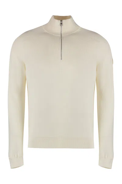 Moncler Soft And Stylish Turtleneck Sweater For Men In Beige