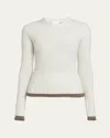 Moncler Knit Alpaca Wool-blend Sweater In Natural