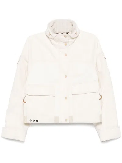 Moncler Soignes Puffer Jacket In Neutrals