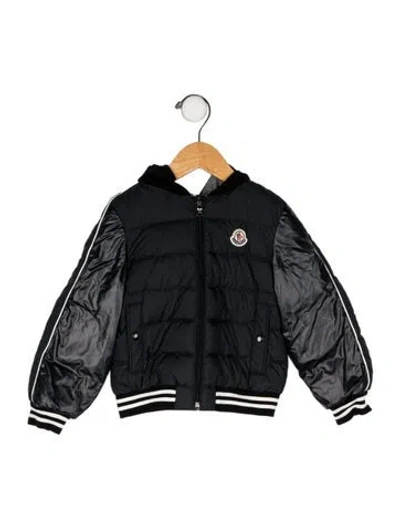 Pre-owned Moncler Babies' Solid Casual Jacket In Black