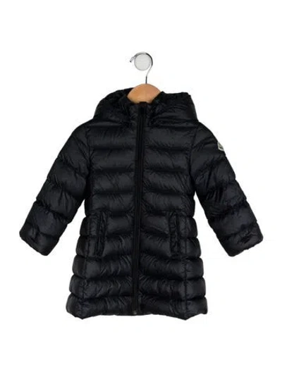 Pre-owned Moncler Babies' Solid Down Coat In Blue