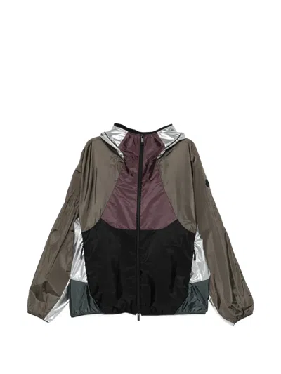 Moncler Sormiou Packable Hooded Nylon Windbreaker Jacket In Multi