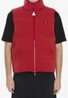Moncler Sleeveless Down Vest In Red