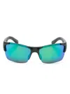 Moncler Spectron Rectangle-frame Sunglasses In Grey