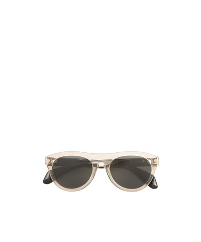 Moncler Splash Oval Sunglasses In Brown
