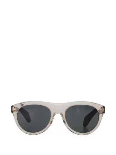 Moncler Splash Round-frame Sunglasses In Schwarz