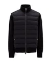 Moncler Padded-panel Zipped-up Jacket In Black