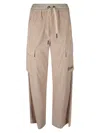 Moncler Beige Elastic Waistband Sweatpants