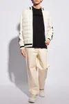 Moncler Cotton Poplin Trousers In Beige