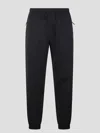 Moncler Black Embroidered Logo Trousers