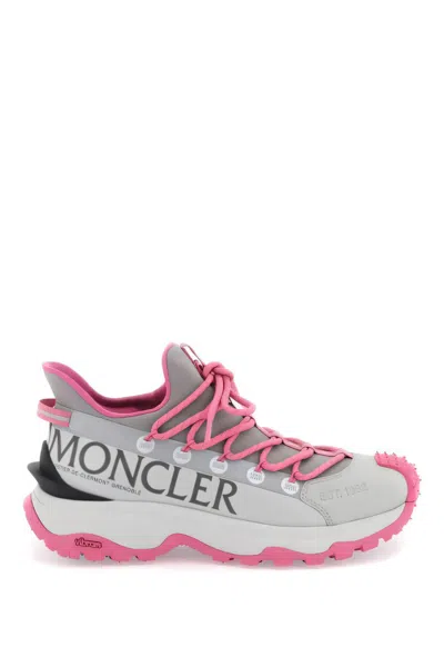 Moncler Multicolor Trailgrip Lite Sneakers In Grey Pink