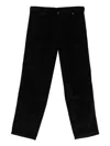 Moncler Corduroy Trousers With Pockets And Loops In Black
