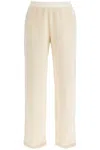 Moncler Logo Straight-leg Fleece Track Pants In Neutro