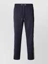 MONCLER SPORTY WOOL BLEND PANTS WITH STRIPE DETAIL