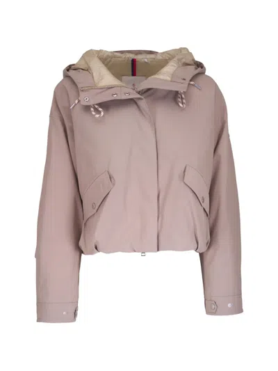 Moncler Spring Short Coats In Neutral