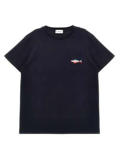 Moncler Kids' Squalo T-shirt In Black