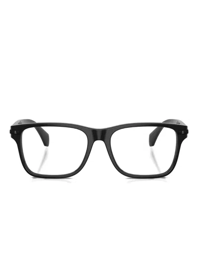 Moncler Square Branded Frames In Black