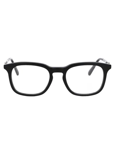 Moncler Square Frame Glasses In Black