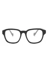 Moncler Square-frame Glasses In 黑色