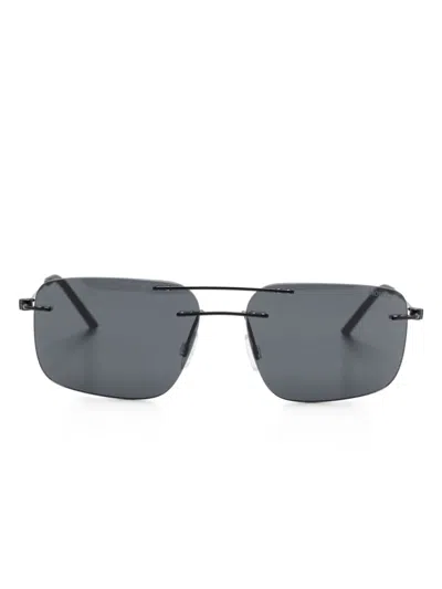 Moncler Square-frame Sunglasses In Black