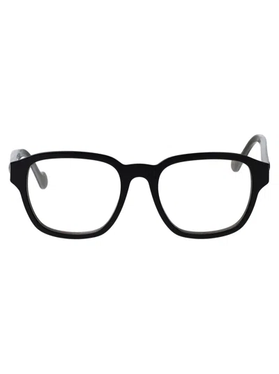 Moncler Square Optical Ml5156 001 In Black