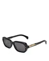 Moncler Unisex Sunglass Me6008 Suntrap In Shiny Black