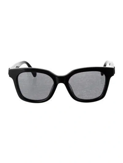 Pre-owned Moncler Square Tinted Sunglasses In Black