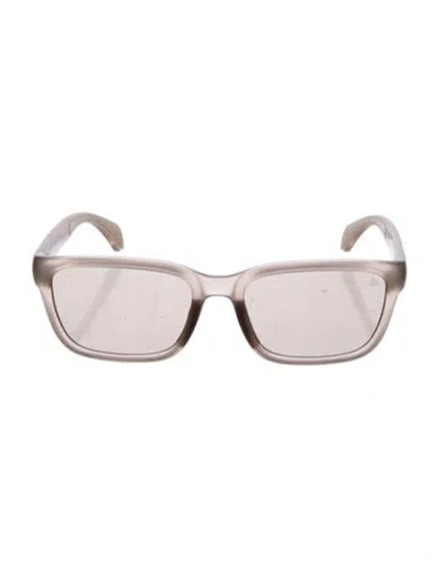 Pre-owned Moncler Square Tinted Sunglasses In Transparent